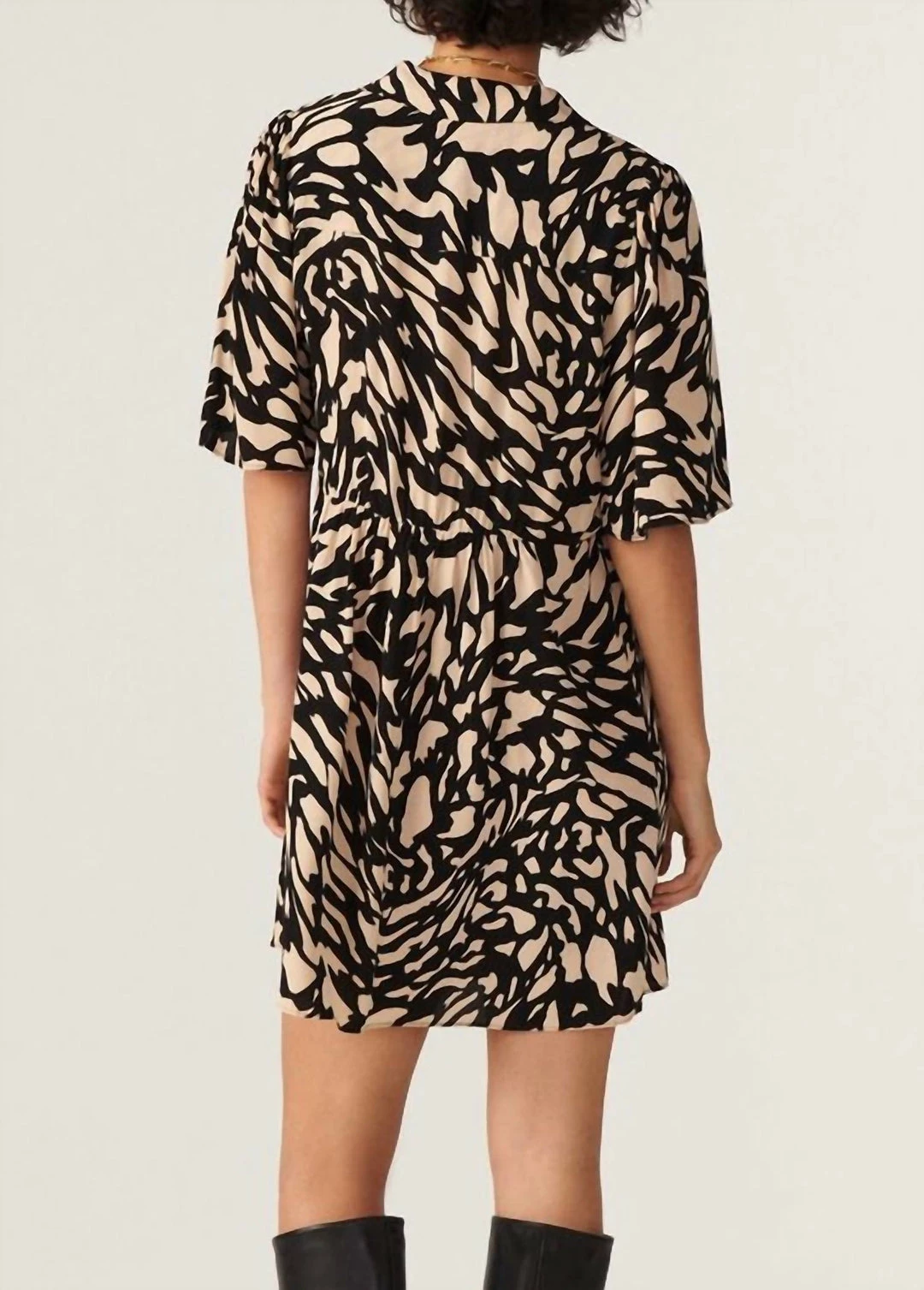 Ba&Sh Groove Dress in Noir for women 2 Ba&Sh Groove Dress in Noir for women - Image 2