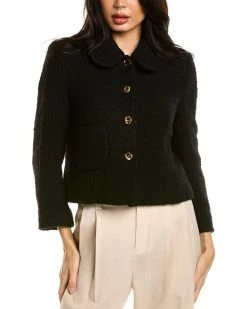 ba&sh Cropped Tweed Wool & Silk-Blend Blazer for women -BaSh store 177ac09986bc4e4f90d4221188d37035 1080x