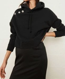 Ba&Sh Didi Hoodie In Noir for women