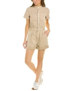 ba&sh Daquiri Linen-Blend Romper for women