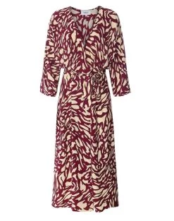 Ba&Sh Goa Midi Dress in Bordeaux for women