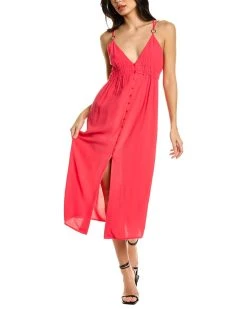 ba&sh Empire Waist Midi Dress for women
