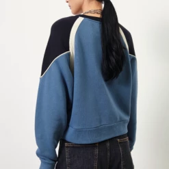 Ba&Sh Brick Cotton Sweatshirt In Blue for women -BaSh store 503b1b55702c433b902ef7c8f1d2e57a 1080x