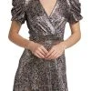 Ba&Sh Gala Printed Mini Dress in Noir for women