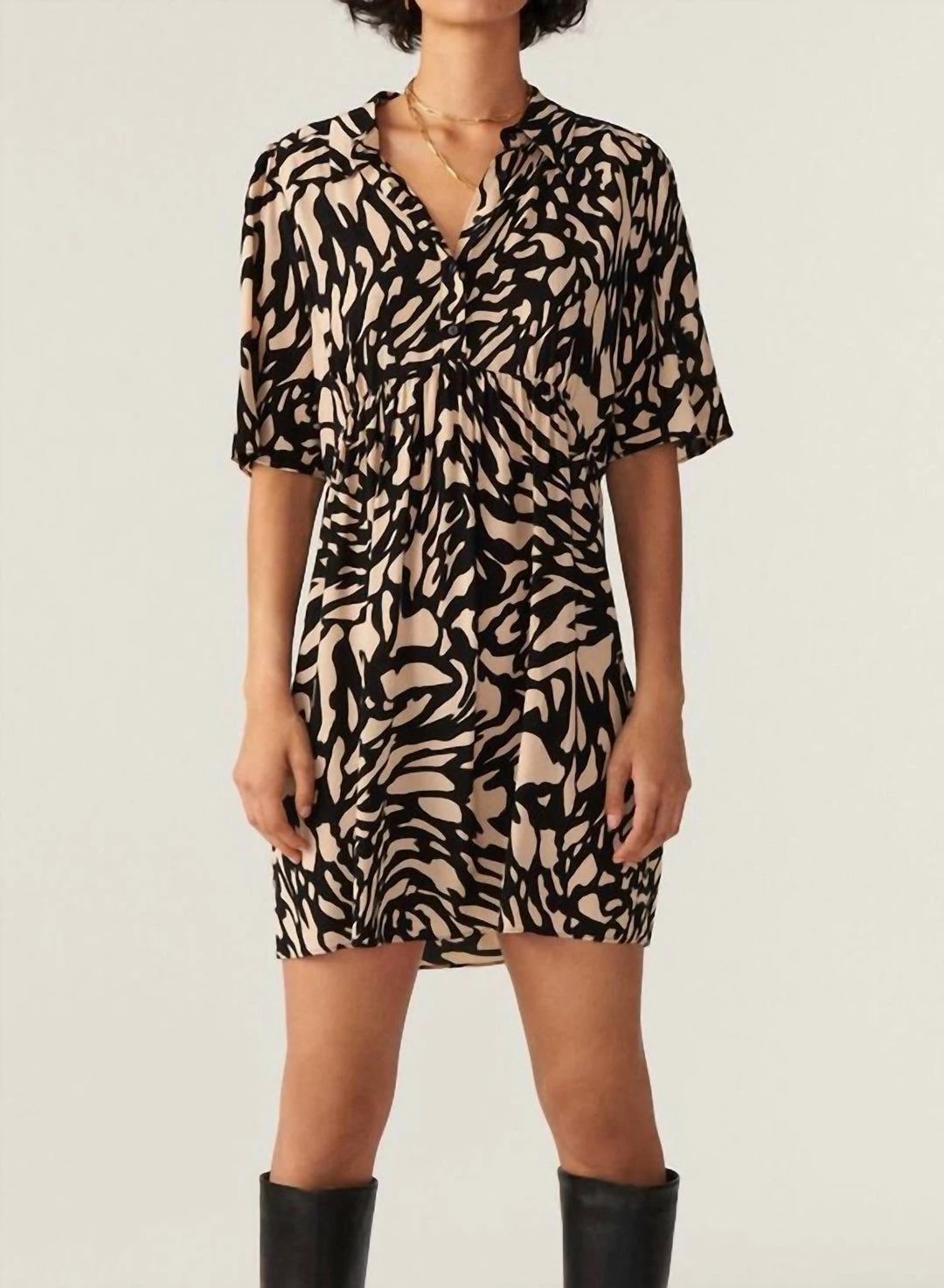 Ba&Sh Groove Dress in Noir for women 1 Ba&Sh Groove Dress in Noir for women