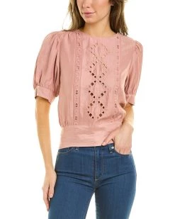 ba&sh Linen-Blend Blouse for women
