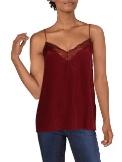 BA & SH Debardeur Songe Womens Lace Trim Cropped Cami