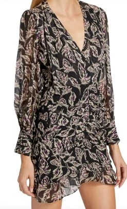 Ba&Sh Gizelle Mini Dress in Noir for women