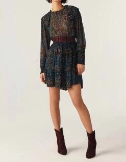 Ba&Sh Presley Dress in Blue Floral for women