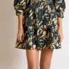 Ba&Sh Winny Printed Cotton Dress in Bleu for women