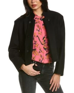 ba&sh Cropped Wool-Blend Jacket for women