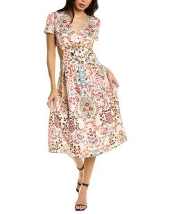 ba&sh Cut-Out Midi Dress for women