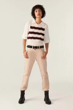 Ba&Sh Soju Sweater Vest in Cream/Wine for women -BaSh store c34df5fe33774125a25cc411be58f0c9 dd686049 572b 4f9e 9a34 a8cf04f126fd 1080x