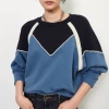 Ba&Sh Brick Cotton Sweatshirt In Blue for women