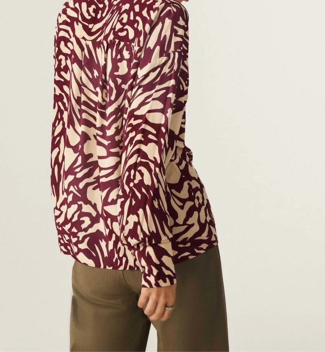 Ba&Sh Gala Shirt in Bordeaux for women 3 Ba&Sh Gala Shirt in Bordeaux for women - Image 3