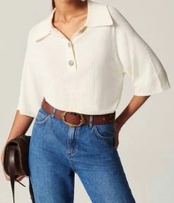 Ba&Sh Eliot Sweater in Ecru for women