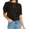 BA&SH Puff-Sleeve Linen-Blend Blouse for women