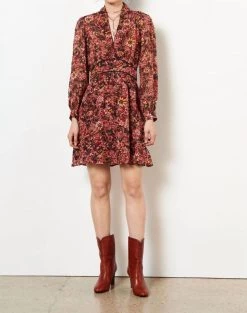 Ba&Sh Giani Dress in Bordeaux for women