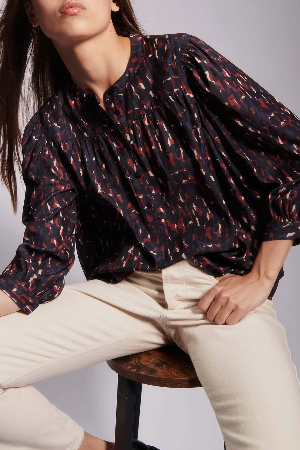 Ba&Sh Paesie Shirt in Night for women 1 Ba&Sh Paesie Shirt in Night for women