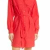 Ba&Sh Pearl Long Sleeve Shirt Dress in Jelly for women