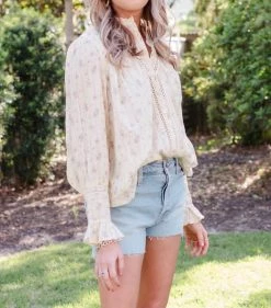 Ba&Sh Haby Shirt in Ivory Multi for women